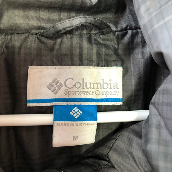 ⭐️ Woman’s Gray Plaid Columbia Omni Shield Down Puffer Coat Jacket Size MEDIUM - Picture 14 of 16